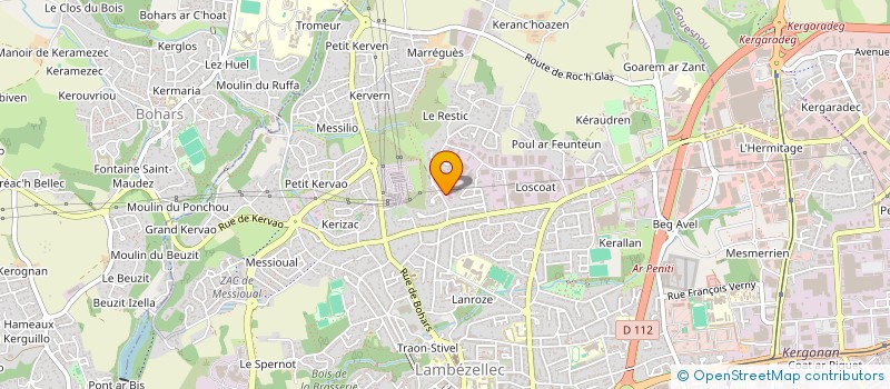 localisation de l'entreprise HOLDANY à BREST