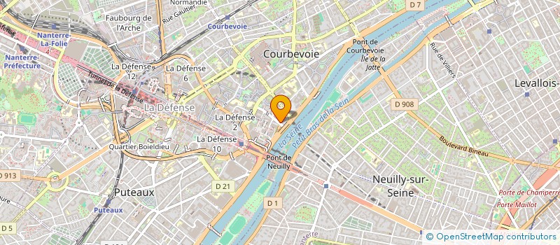 localisation de l'entreprise HOLDAPAVE à COURBEVOIE