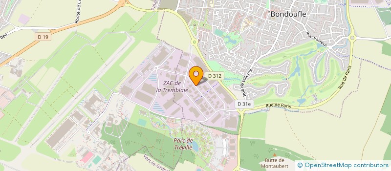 localisation de l'entreprise HOLDEC  BONDOUFLE