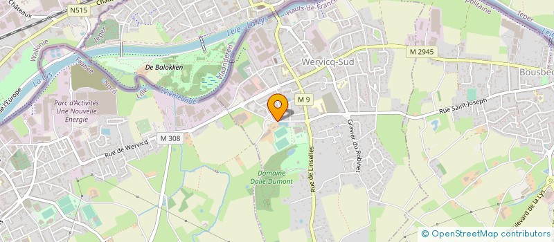 localisation de l'entreprise HOLDELEC à WERVICQ-SUD