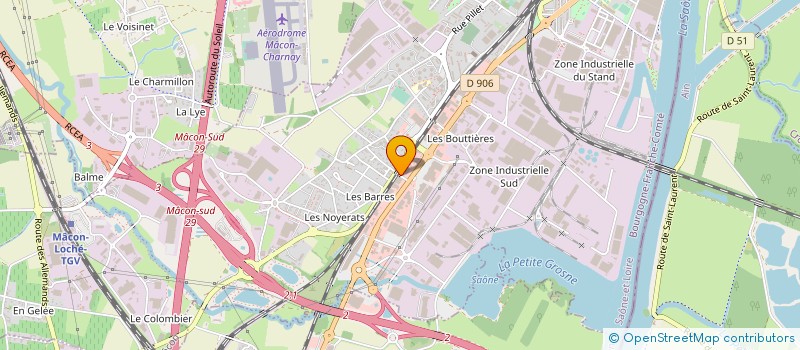 localisation de l'entreprise HOLDENGRAF à MACON