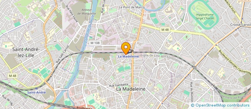 localisation de l'entreprise HOLDER FORMATION à LA MADELEINE