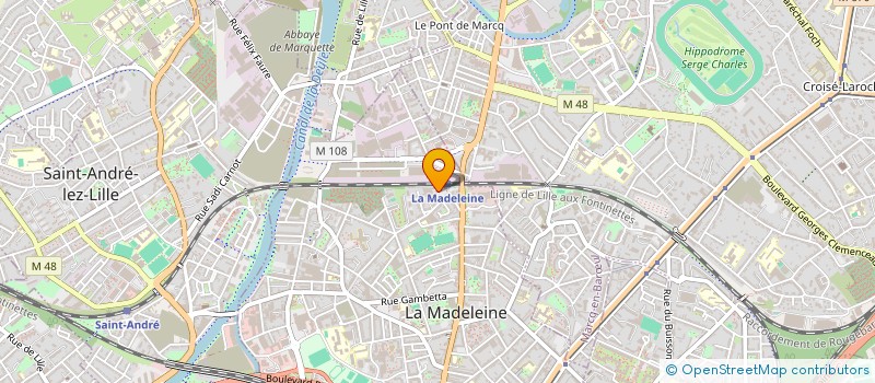 localisation de l'entreprise HOLDEUROPE à LA MADELEINE
