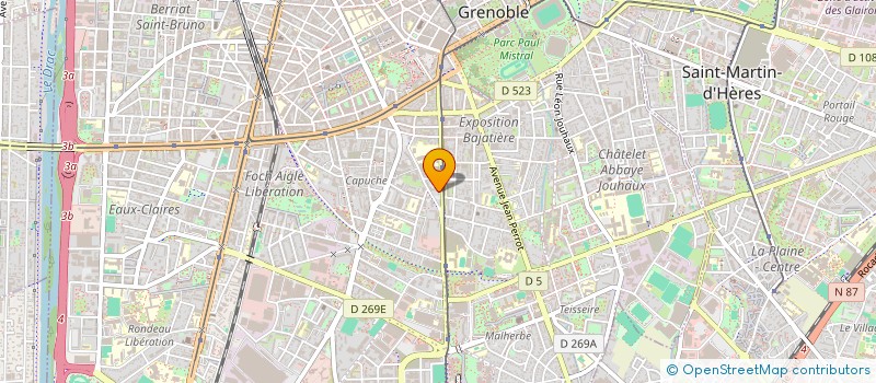 localisation de l'entreprise HOLDIM à GRENOBLE