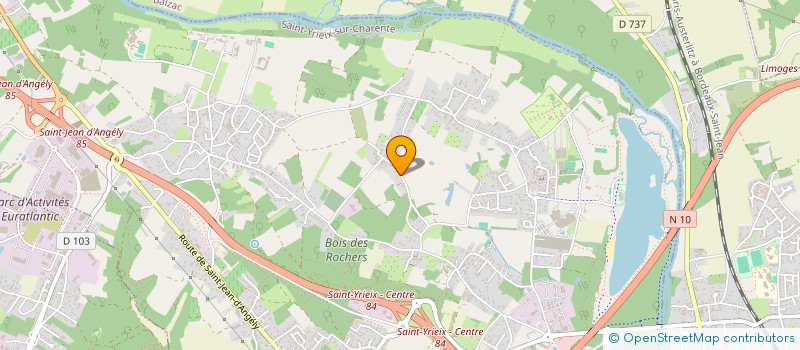 localisation de l'entreprise HOLDIMEO à SAINT-YRIEIX-SUR-CHARENTE