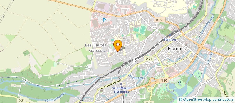 localisation de l'entreprise HOLDIND EVIDENCE  ETAMPES