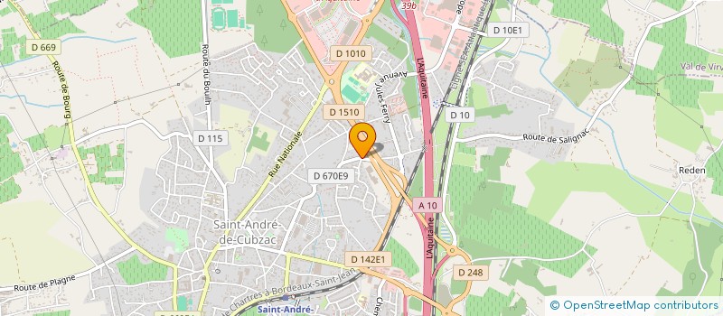 localisation de l'entreprise HOLDING 109  SAINT-ANDRE-DE-CUBZAC