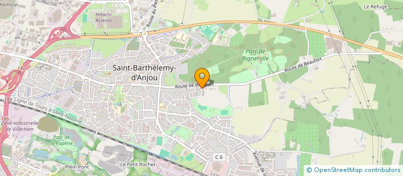 localisation de l'entreprise HOLDING 2 F POTET INVEST  SAINT-BARTHELEMY-D'ANJOU