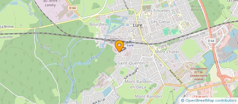 localisation de l'entreprise HOLDING 2B INDUSTRIE  LURE