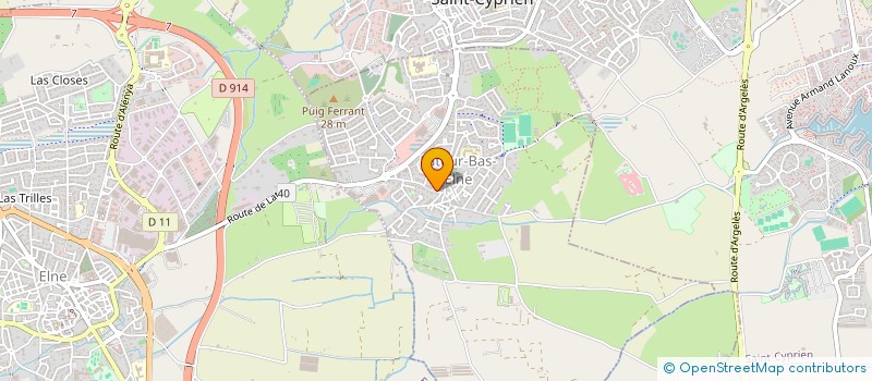 localisation de l'entreprise HOLDING 2C66  LATOUR-BAS-ELNE