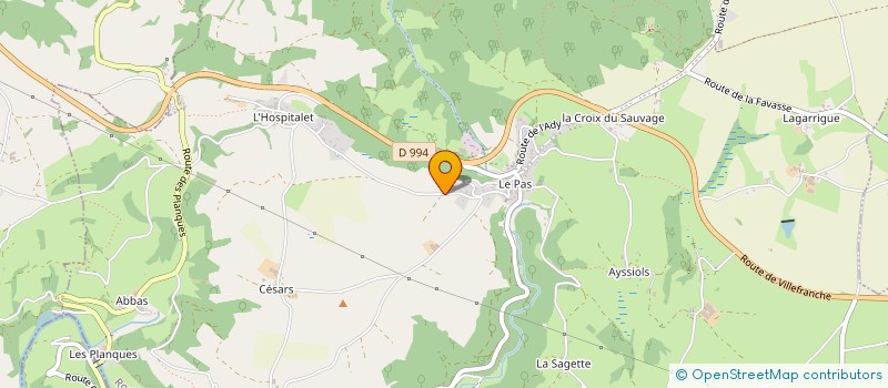 localisation de l'entreprise HOLDING 2JL  DRUELLE BALSAC