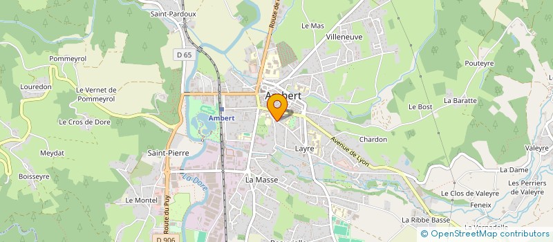 localisation de l'entreprise HOLDING 2M2E  AMBERT