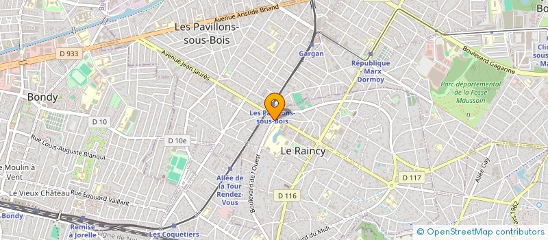 localisation de l'entreprise HOLDING 2VS à LE RAINCY