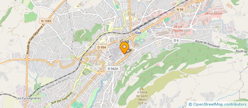 localisation de l'entreprise HOLDING 3 M  GAP