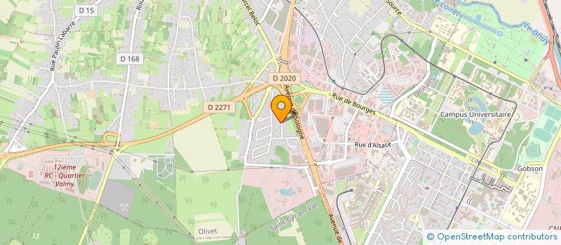 localisation de l'entreprise HOLDING 3A à OLIVET