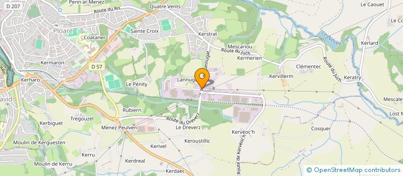 localisation de l'entreprise HOLDING 3B  DOUARNENEZ