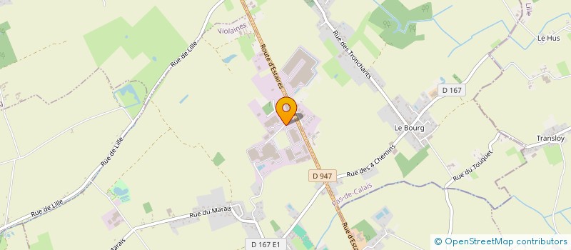 localisation de l'entreprise HOLDING 3J  VIOLAINES