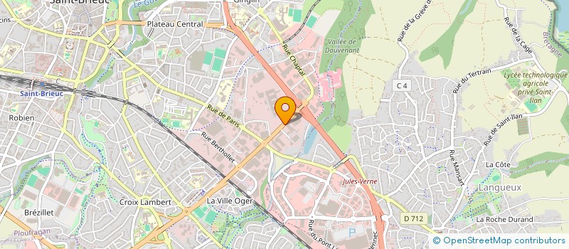 localisation de l'entreprise HOLDING 4 L.O. à SAINT-BRIEUC