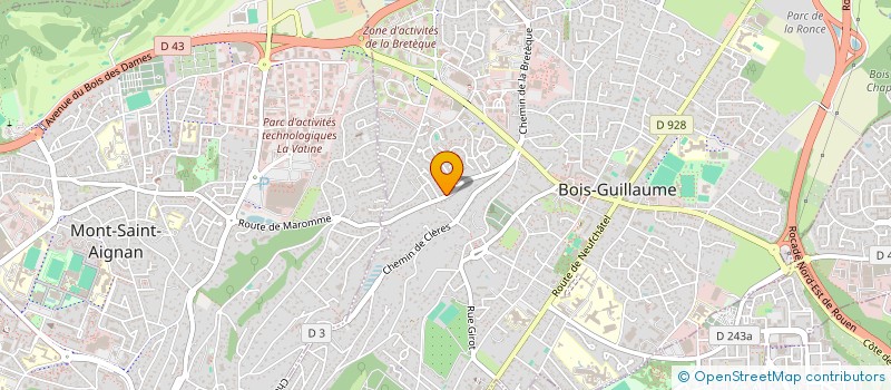 localisation de l'entreprise HOLDING 464 à BOIS-GUILLAUME