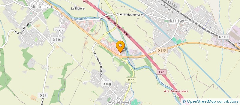 localisation de l'entreprise HOLDING 4C  AYGUESVIVES