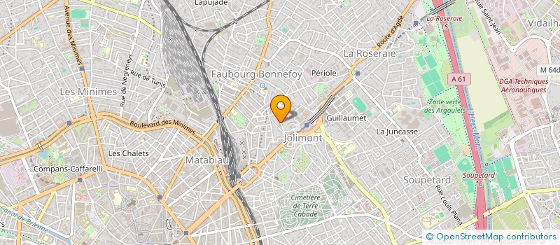 localisation de l'entreprise HOLDING 9 3/4  TOULOUSE