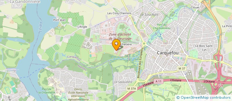 localisation de l'entreprise HOLDING A BERTIN  CARQUEFOU