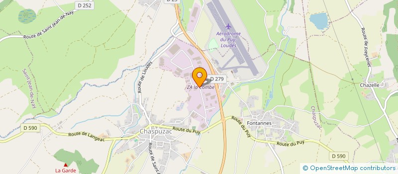 localisation de l'entreprise HOLDING A.C.  CHASPUZAC