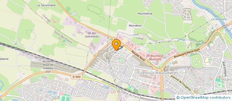 localisation de l'entreprise HOLDING A.C.A  MONTBAZON