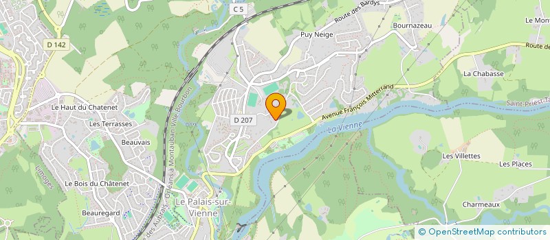 localisation de l'entreprise HOLDING A-CANE  LE PALAIS-SUR-VIENNE