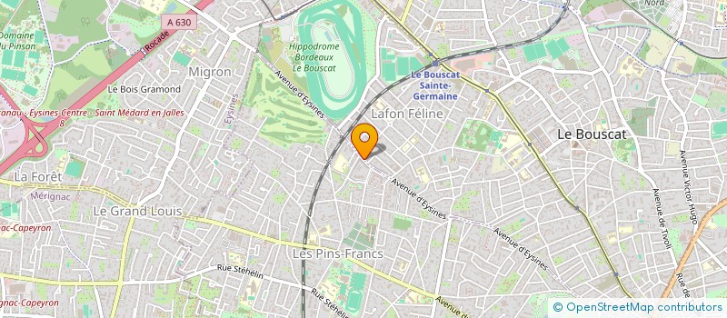 localisation de l'entreprise HOLDING A & G  LE BOUSCAT