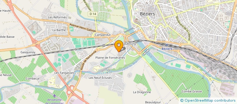 localisation de l'entreprise HOLDING A.G. à BEZIERS