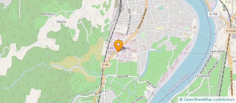 localisation de l'entreprise HOLDING A LA RESCOUSSE à TOURNON-SUR-RHONE