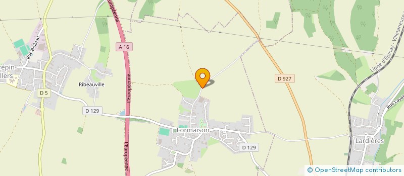 localisation de l'entreprise HOLDING A.M.  LORMAISON