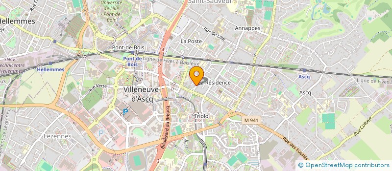 localisation de l'entreprise HOLDING A&S  VILLENEUVE D ASCQ