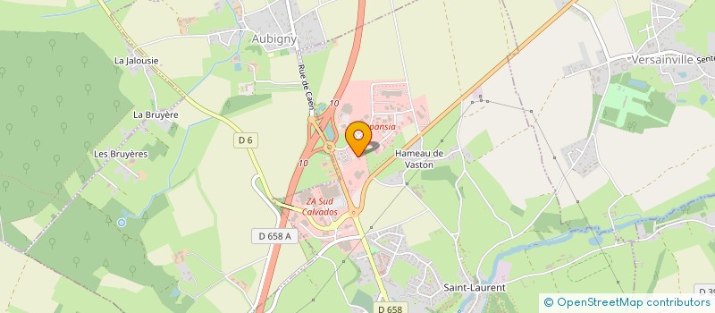 localisation de l'entreprise HOLDING A2L à FALAISE