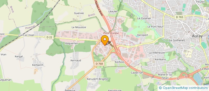 localisation de l'entreprise HOLDING A2M CONSTRUCTIONS à AURAY