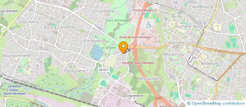 localisation de l'entreprise HOLDING AB100 à SAINT-HERBLAIN