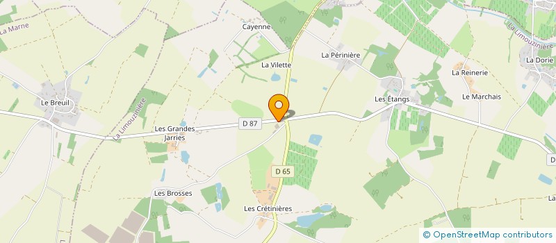 localisation de l'entreprise HOLDING AB44 SERVICES JJ  LA LIMOUZINIERE