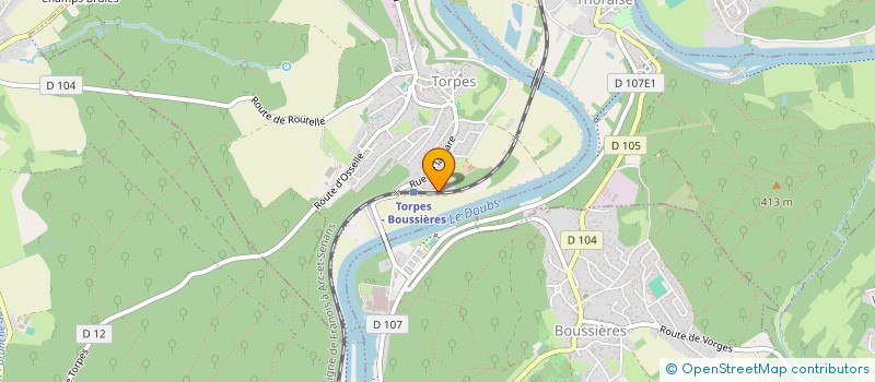 localisation de l'entreprise HOLDING ABVF  TORPES