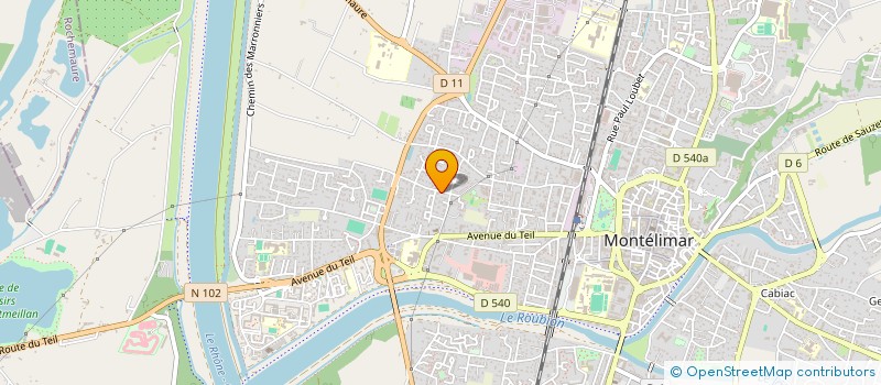 localisation de l'entreprise HOLDING AC2M  MONTELIMAR