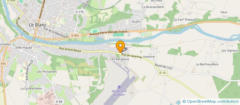 localisation de l'entreprise HOLDING ACERP à LE BLANC