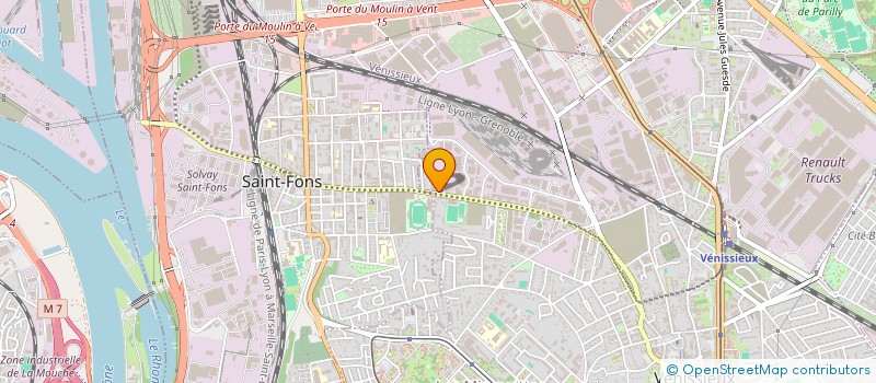 localisation de l'entreprise HOLDING ACHM  VENISSIEUX