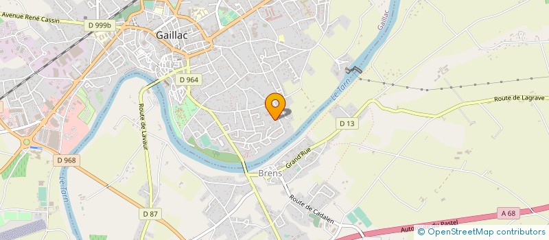 localisation de l'entreprise HOLDING ACM  GAILLAC