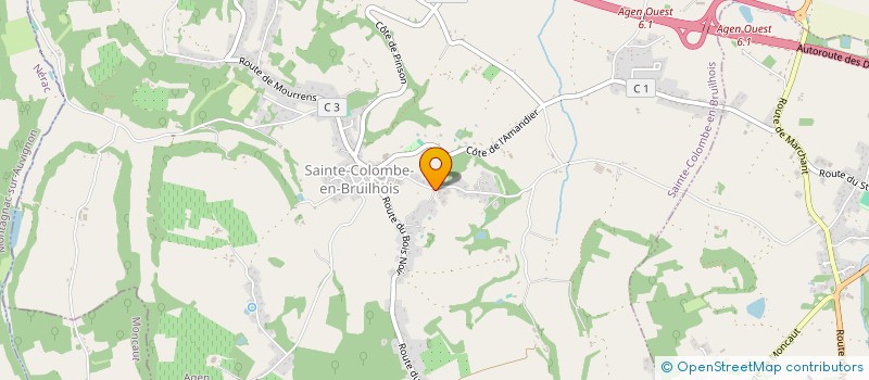 localisation de l'entreprise HOLDING ACM  SAINTE-COLOMBE-EN-BRUILHOIS