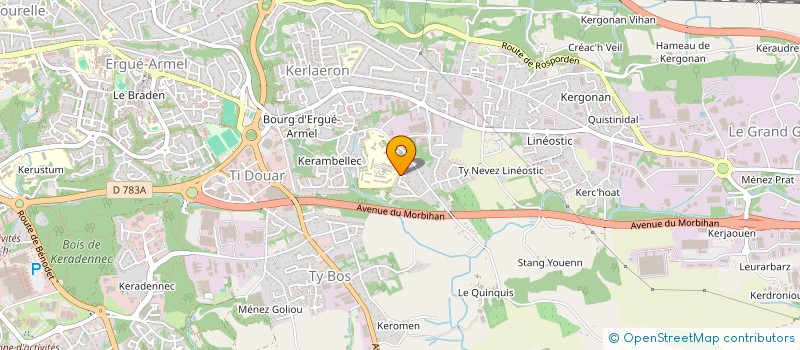 localisation de l'entreprise HOLDING ADG  QUIMPER