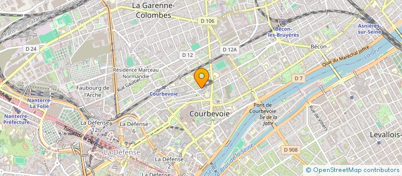 localisation de l'entreprise HOLDING ADOPTMARKET SEED  COURBEVOIE