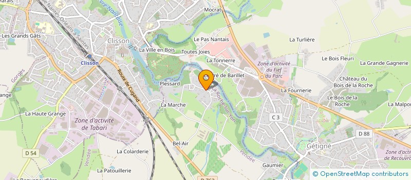 localisation de l'entreprise HOLDING ADRIEN LHOMMEAU à CUGAND
