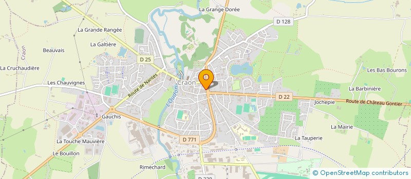 localisation de l'entreprise HOLDING ADRIEN QUARGNUL  CRAON