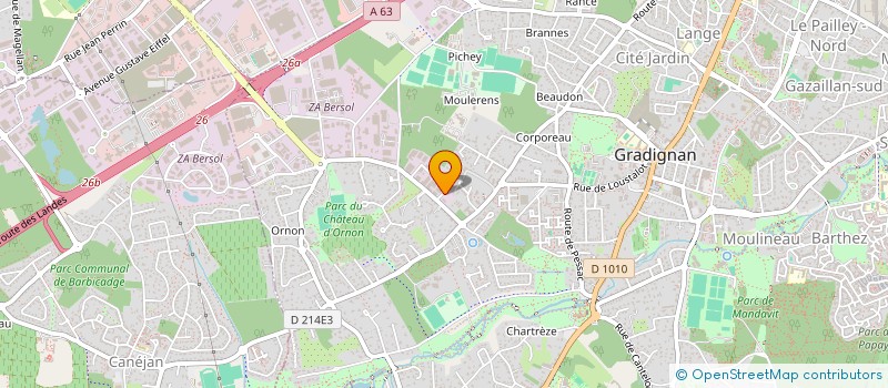 localisation de l'entreprise HOLDING ADRILYS FINANCIERE  GRADIGNAN