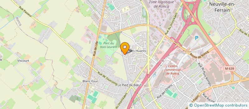 localisation de l'entreprise HOLDING AERNOUT  RONCQ